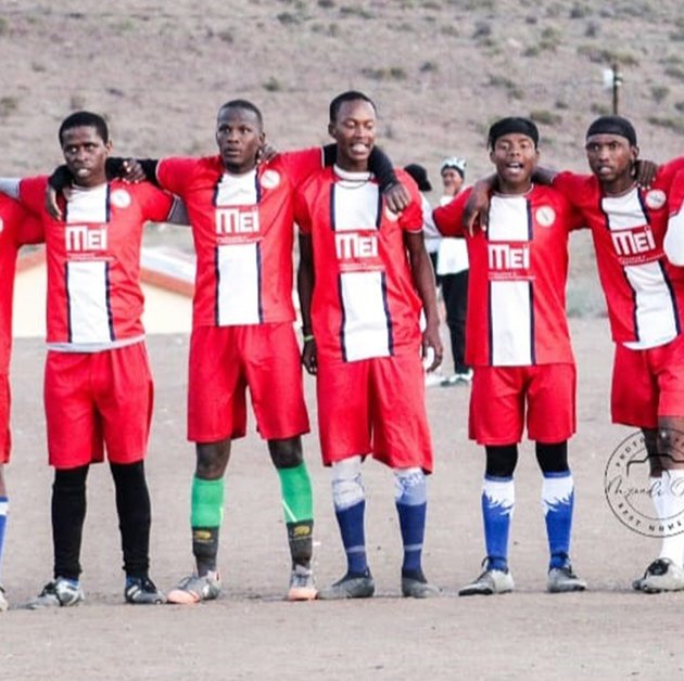 Local football team wearing MEI-sponsored kit