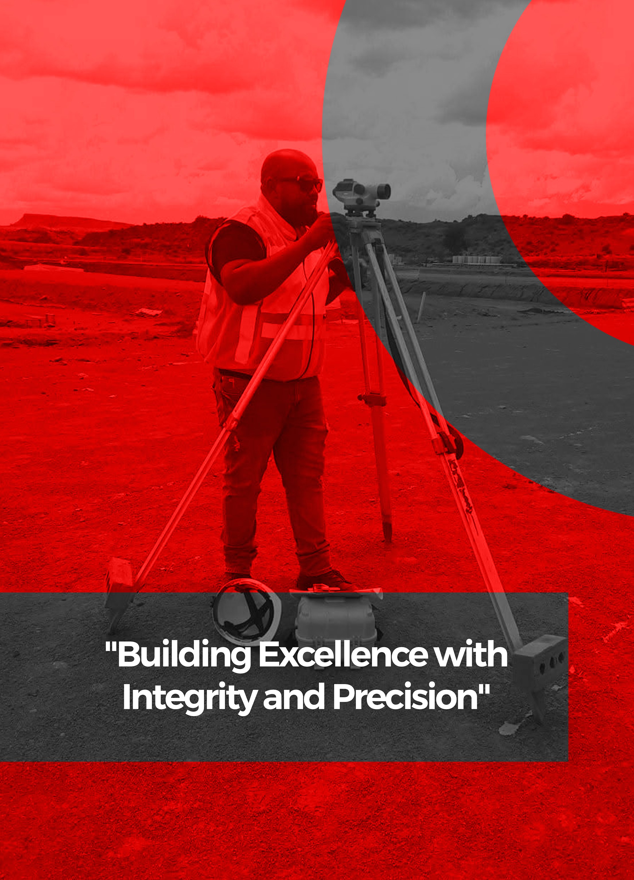 MEI surveyor on site: Building Excellence with Integrity and Precision